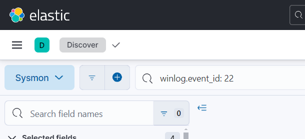 Image showing search winlog.event_id: 22